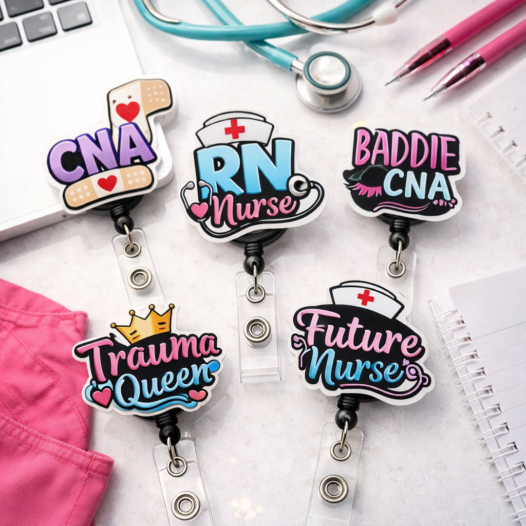 Badge Reel Charms