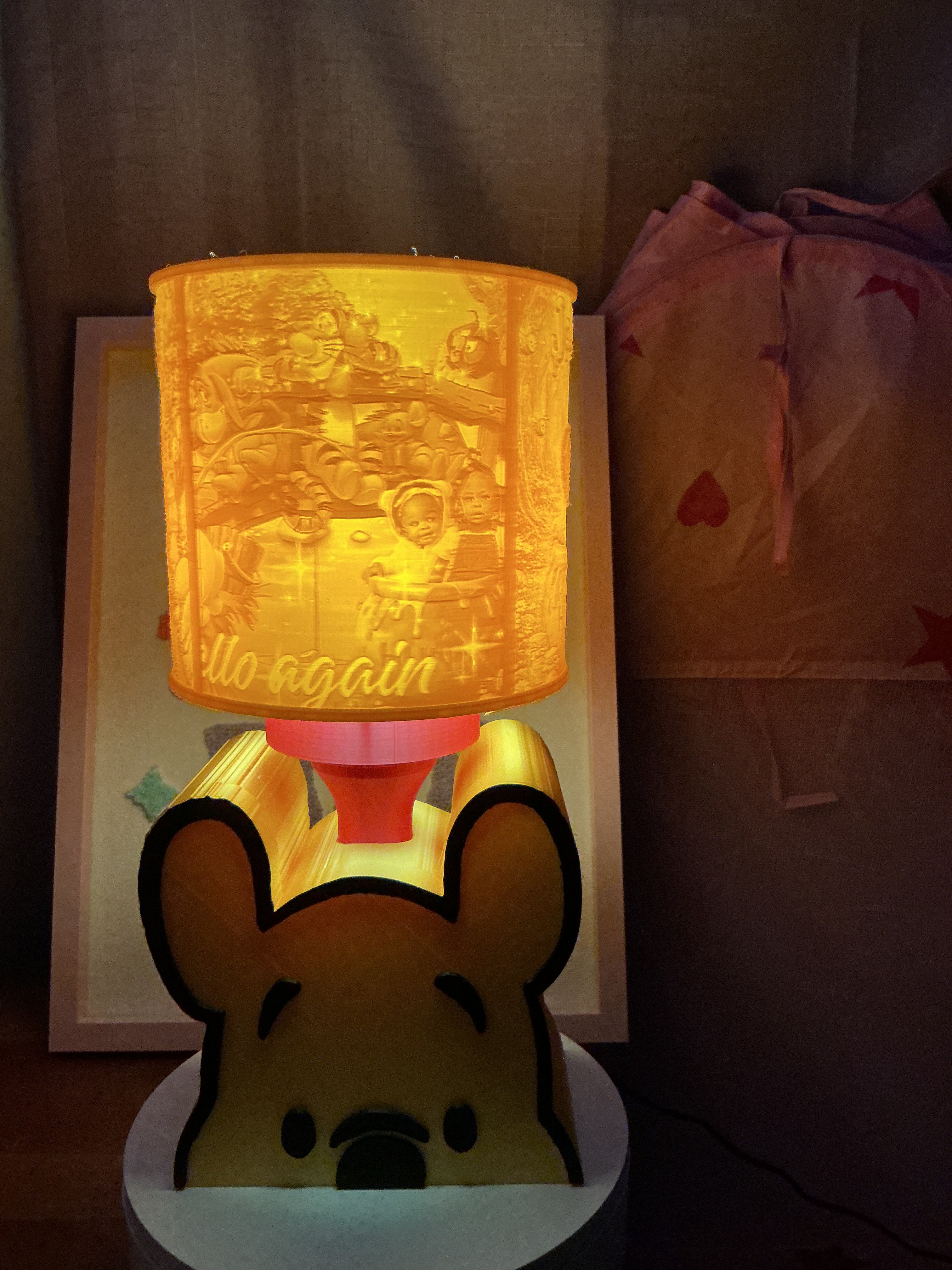 Winnie the pooh lamp base