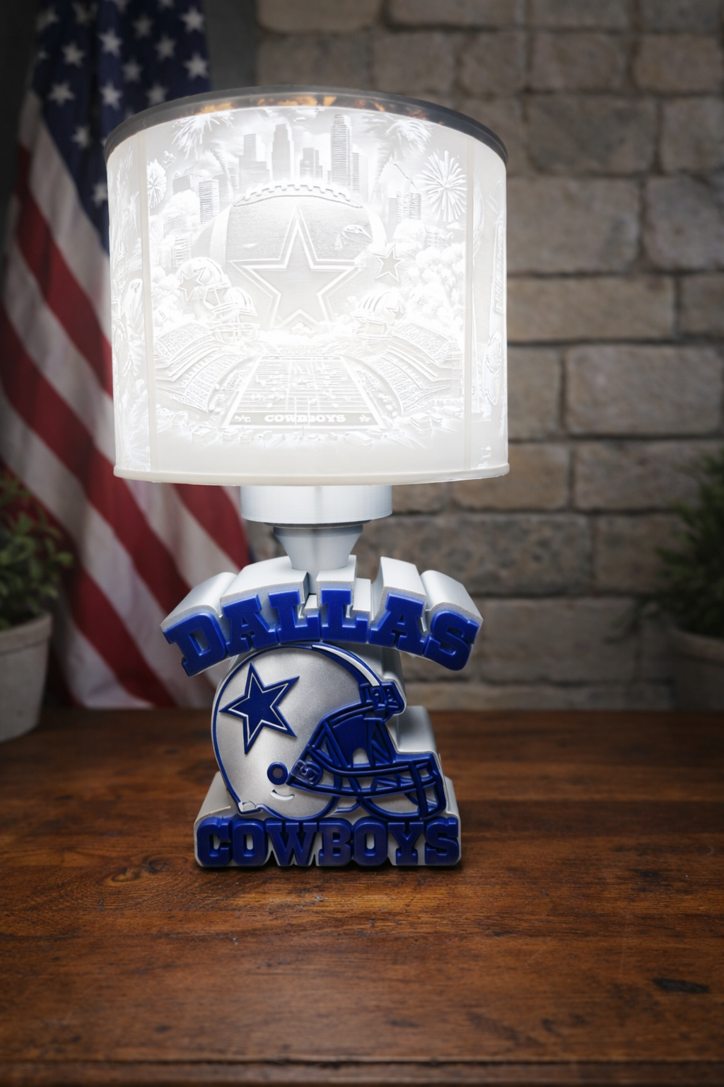 Dallas Cowboys Lamp Base