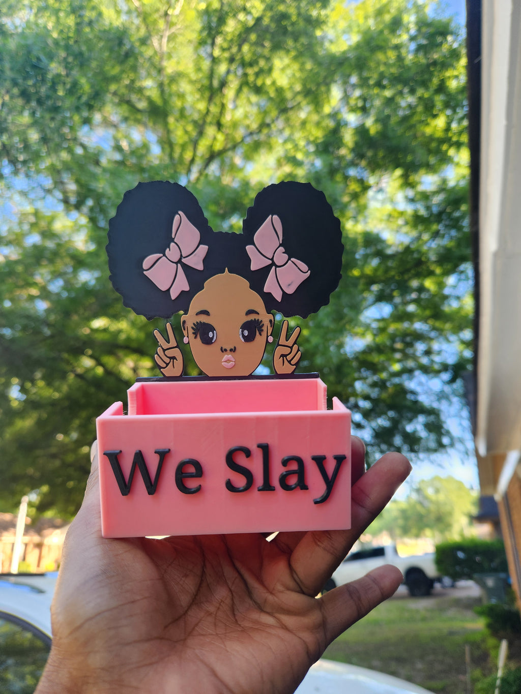We Slay Hairstylist Business Card Holder