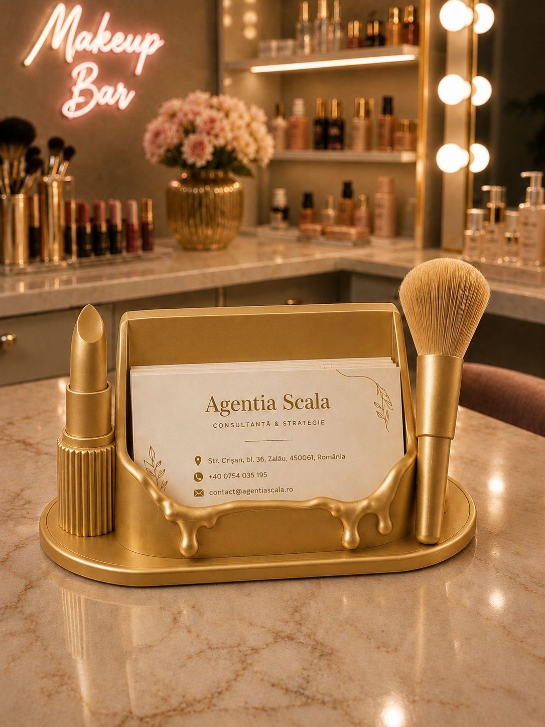 Makeup Artist Business Card Holder