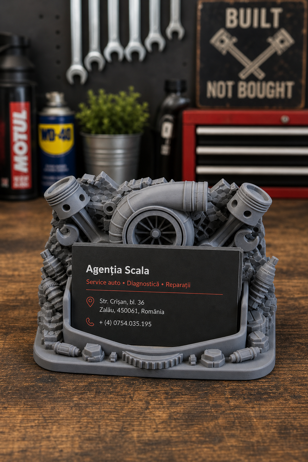 Mechanic's Business Card Holder