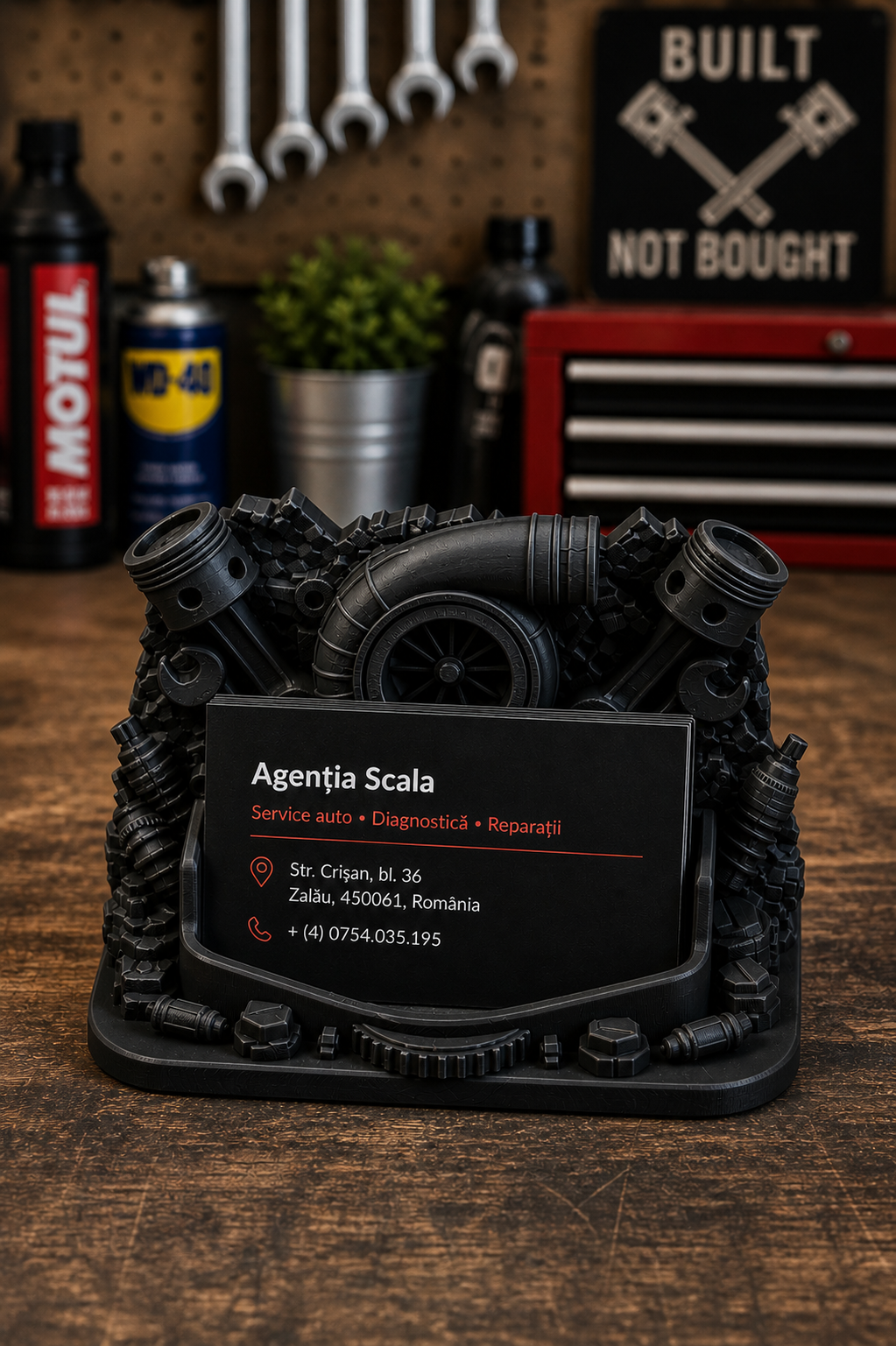 Mechanic's Business Card Holder