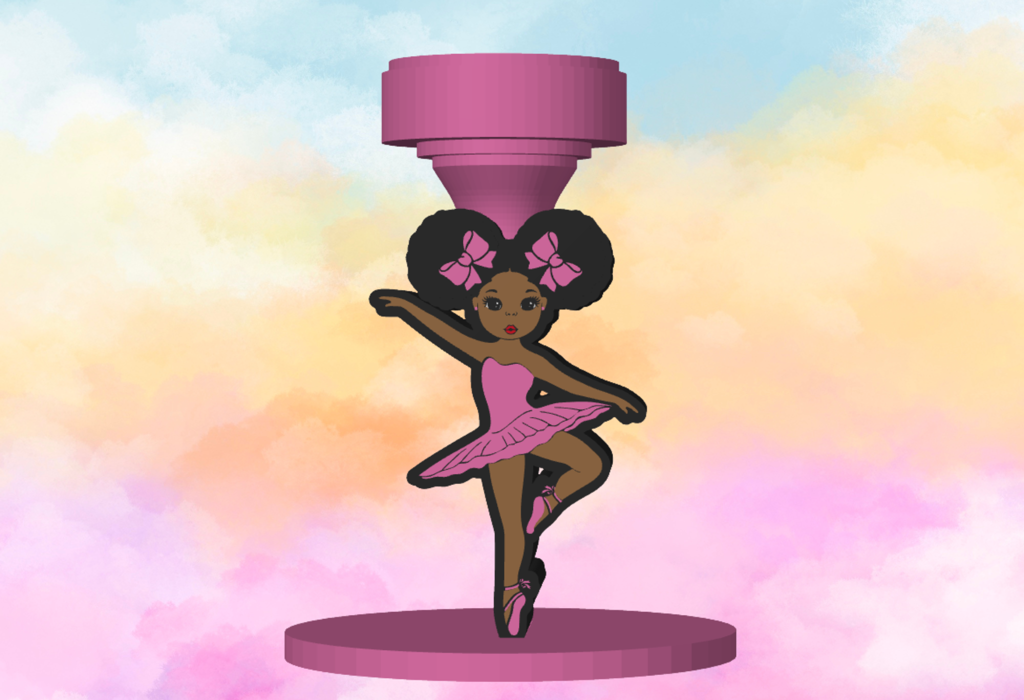 Ballerina Girl Lamp Base