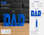 The Man. The Legend. Dad – Desktop Decor Gift for Father’s Day